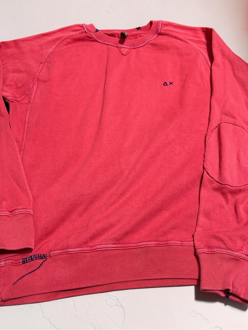 Sun 68 Men's Cardigan Sweater in Red